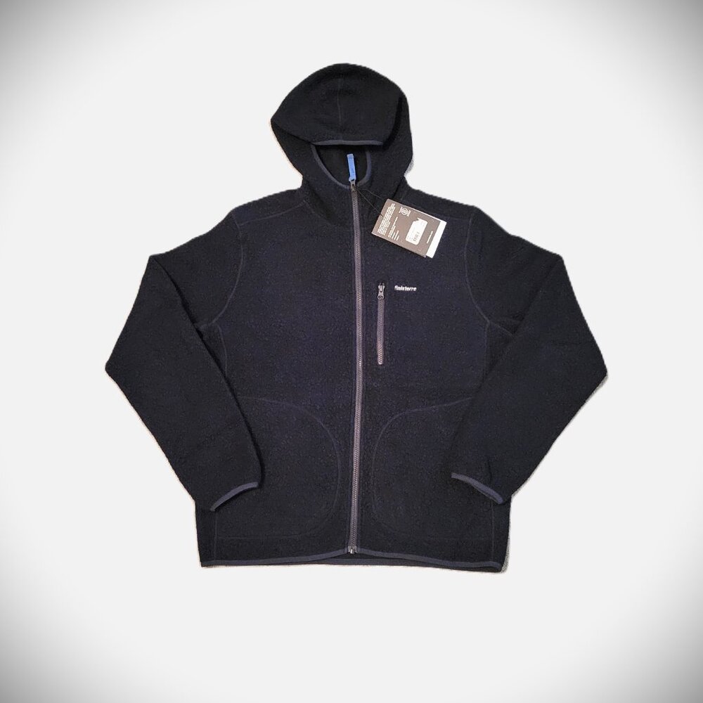 Finisterre Men's Wool Hegen Full Zip Hoodie size L